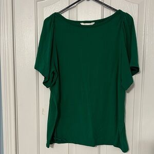 LC Lauren Conrad XL Elegant Green Women's Top EUC